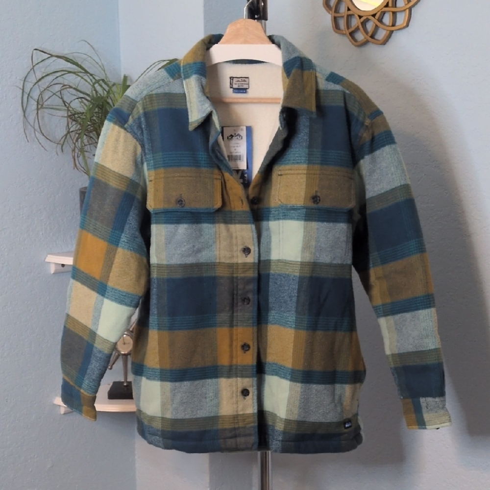 Kavu Ocean Bluff Plaid Shirt Jacket